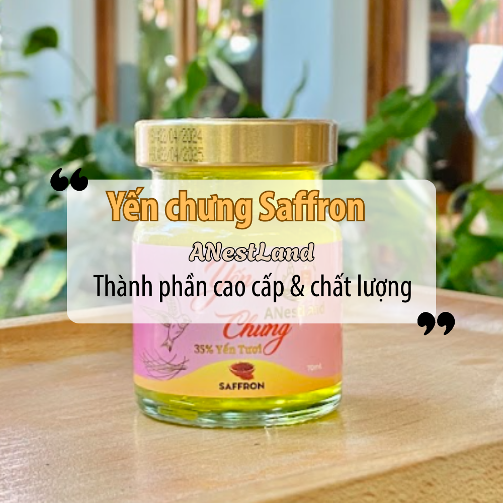 Yến Chưng Saffron Anestland – Dịu Dàng Cho Phái Nữ, Vừa Chăm Da Vừa Ngủ Ngon