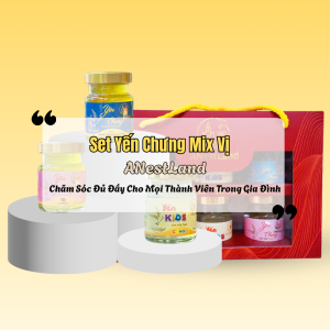 Set Yến Chưng Mix Vị Anestland – Chăm Sóc Đủ Đầy Cho Mọi Thành Viên Trong Gia Đình