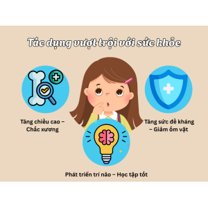 2. Tác dụng vượt trội với sức khỏe trẻ nhỏ