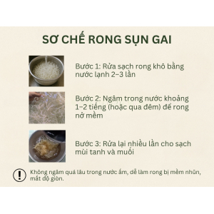 Hướng dẫn sơ chế rong sụn đúng cách