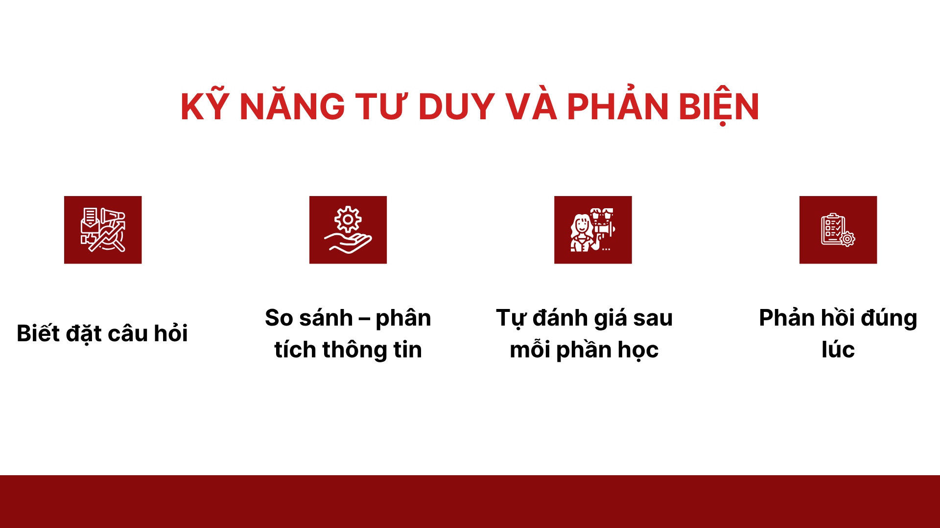 2. Kỹ năng tư duy phản biện và tự đánh giá