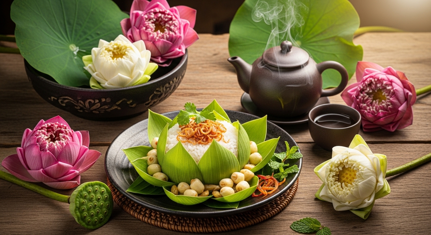 Những món chay đặc trưng từ sen – tinh túy của đất Sen Hồng