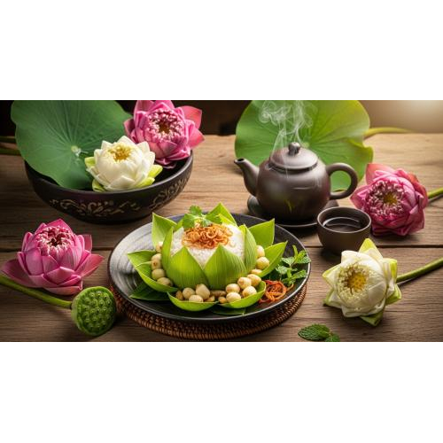 Những món chay đặc trưng từ sen – tinh túy của đất Sen Hồng