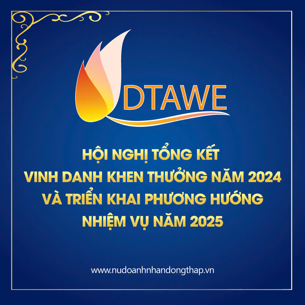 Sắp diễn ra - Hội Nghị Tổng Kết Năm 2024 Và Triển Khai Phương Hướng,Nhiệm Vụ Năm 2025 Của Hội Nữ Doanh Nhân Đồng Tháp