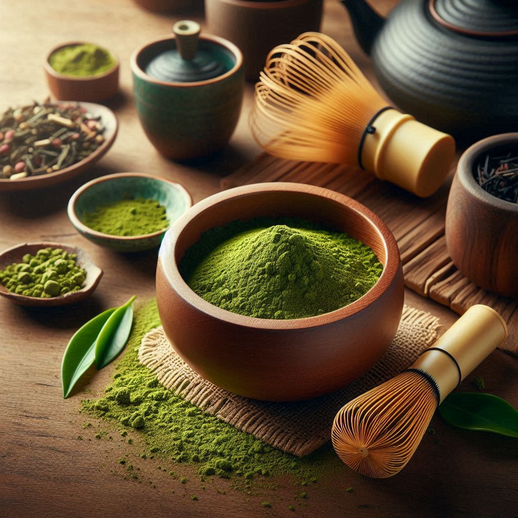 Kết cấu bột matcha