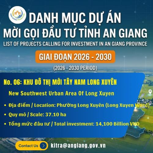 No. 06: Khu Đô Thị Mới Tây Nam Long Xuyên | Đầu Tư An Giang 2026–2030
