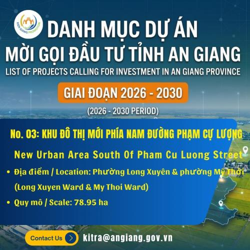 No. 03: Khu Đô Thị Mới Phía Nam Đường Phạm Cự Lượng | Đầu Tư An Giang 2026–2030