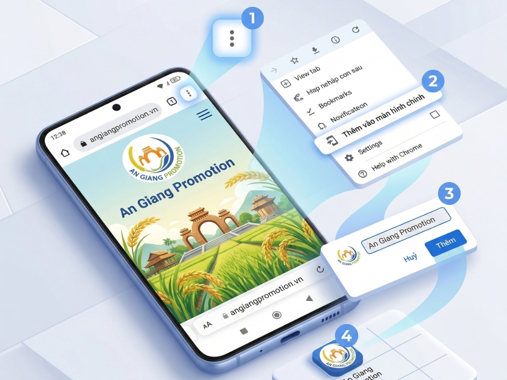 1. Trên Android (Chrome):