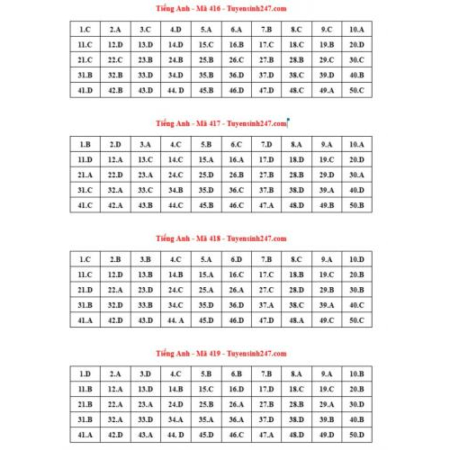 2. Đáp án tham khảo