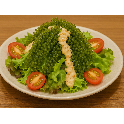 1. Salad rong nho sốt mè rang