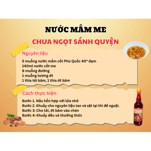 1. Cách pha nước mắm me